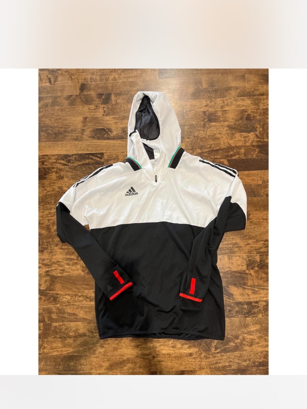 adidas quarter zip climalite funnel neck Jacket gorp windbreaker rain jacket